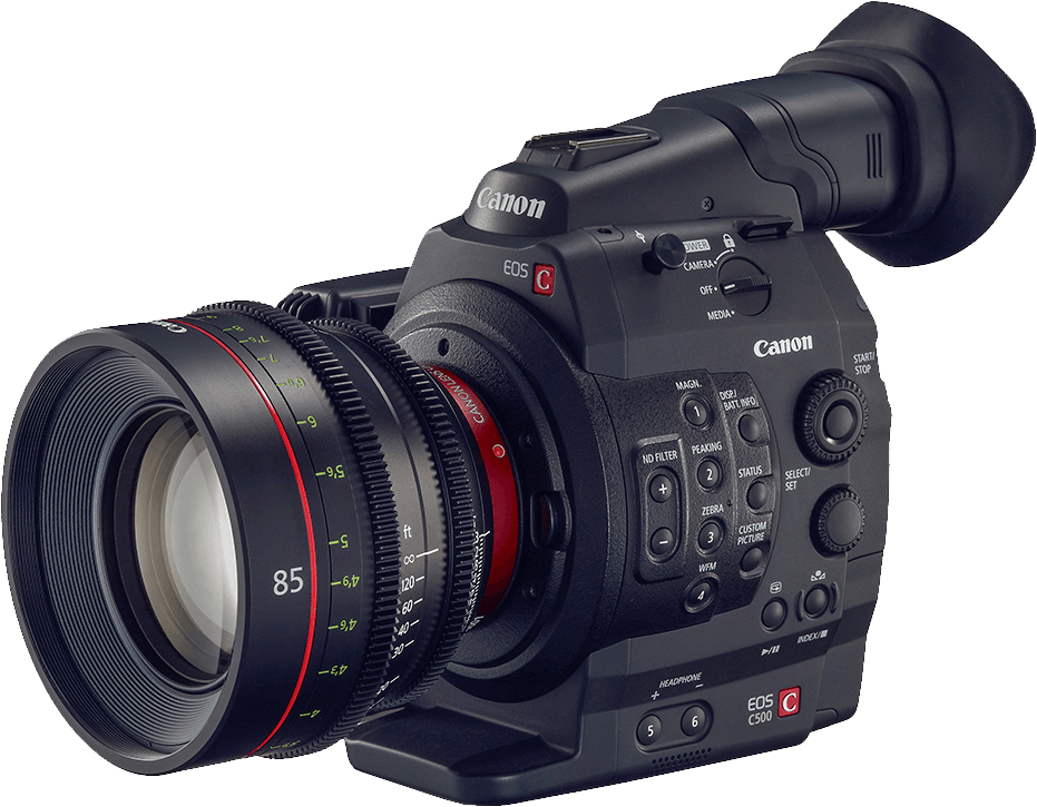 Video Camera Png High-quality Image - Canon C500 Clipart (931x725), Png Download