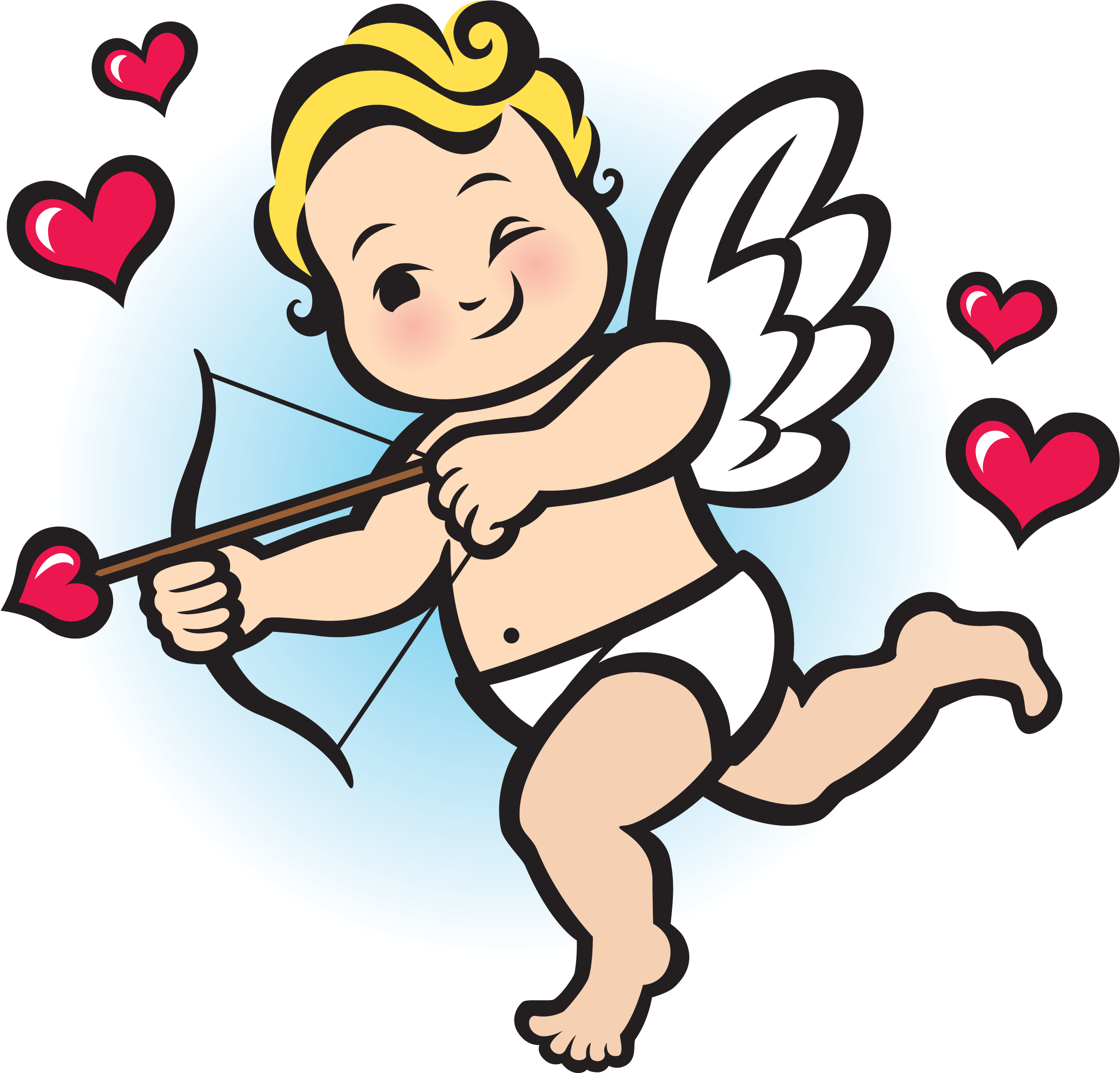 Holiday Mazda - Baby Cupid Cartoon Clipart (3000x3000), Png Download