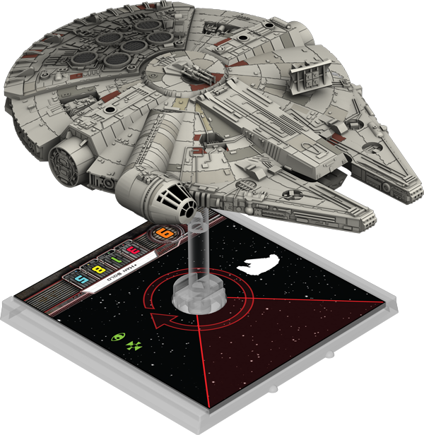 Ffg Tfa Millennium Falcon - Star Wars X Wing Heroes Of The Resistance Game Expansion Clipart (600x616), Png Download