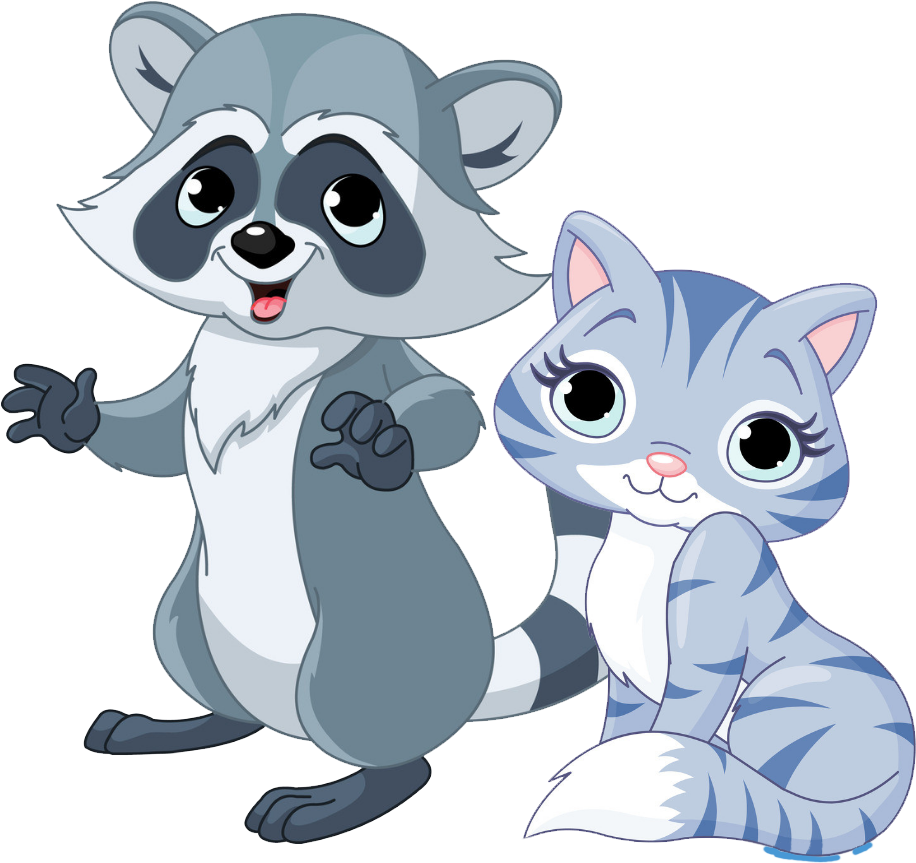 945 X 945 4 - Raccoons Cartoon Clipart (945x945), Png Download