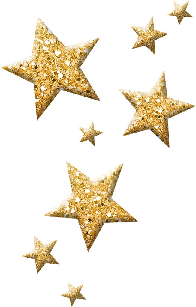 Christmas Sparkling Stars Pinterest - Transparent Background Glitter Star Png Clipart (653x1024), Png Download