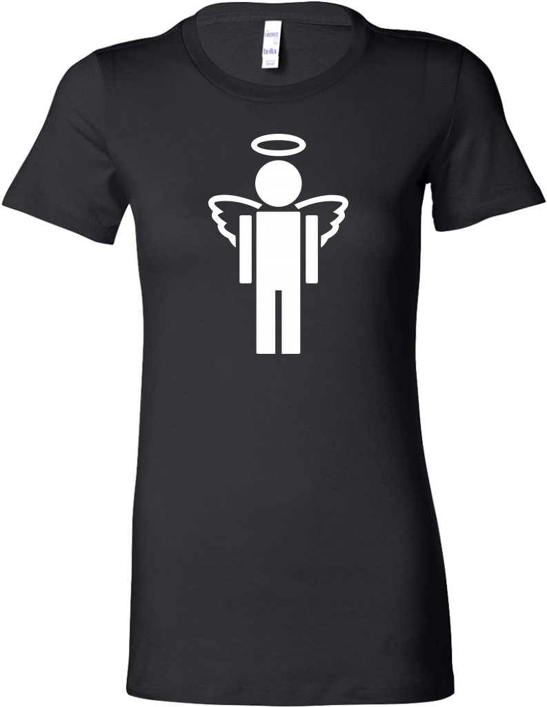 Angel/halo - Black - Angel Clipart (1024x1024), Png Download