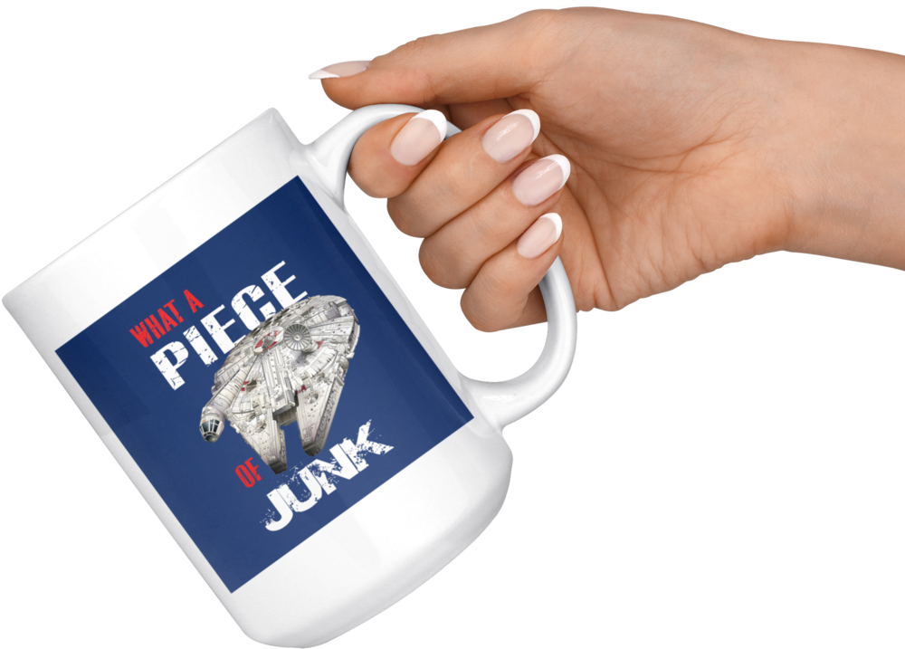 What A Piece Junk Millennium Falcon Star Wars Vintage - Mug Clipart (1024x1024), Png Download