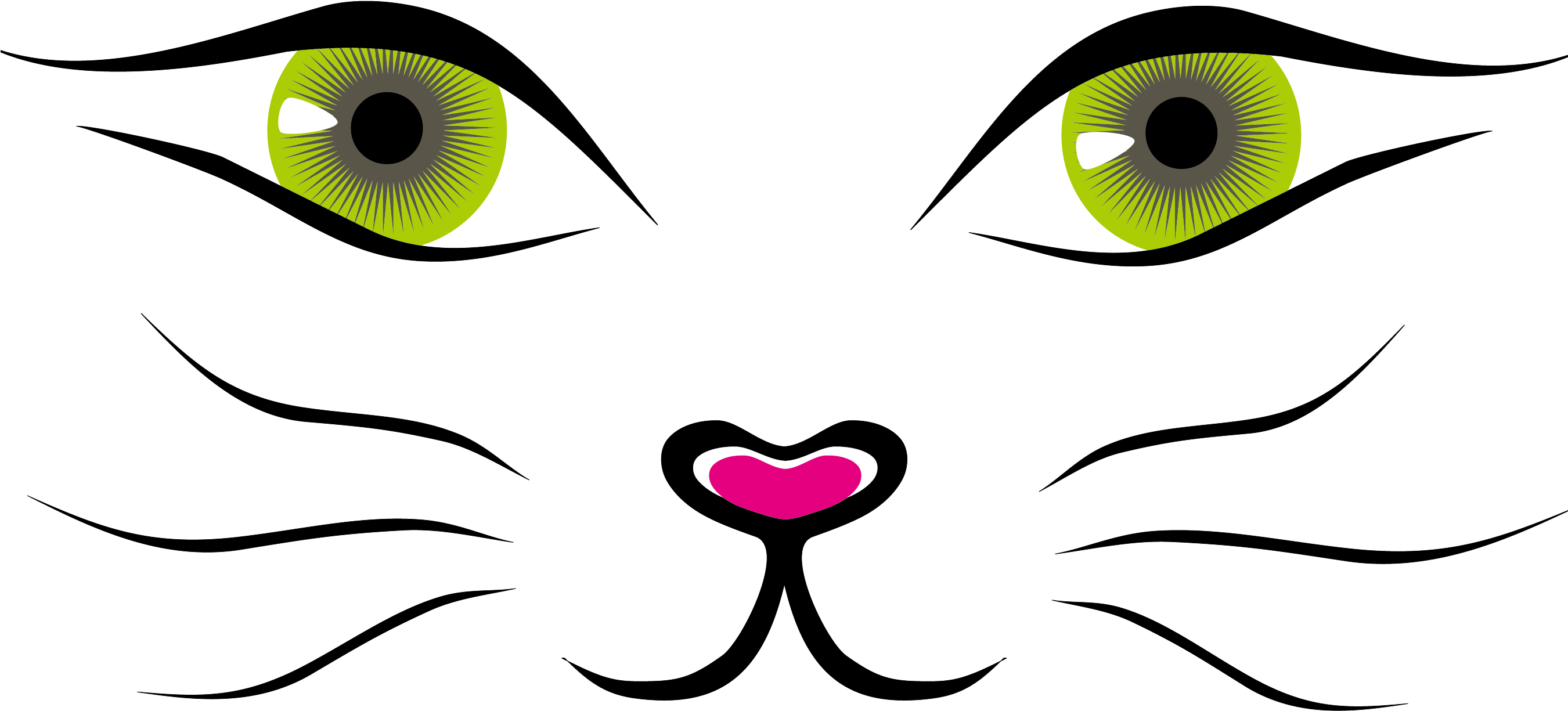 Download Cat Cartoon Clip Art - Cute Cartoon Cat Nose - Png Download