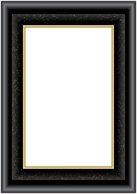 Free Png Best Stock Photos Black Decorative Frame Png - Picture Frame Clipart (480x677), Png Download