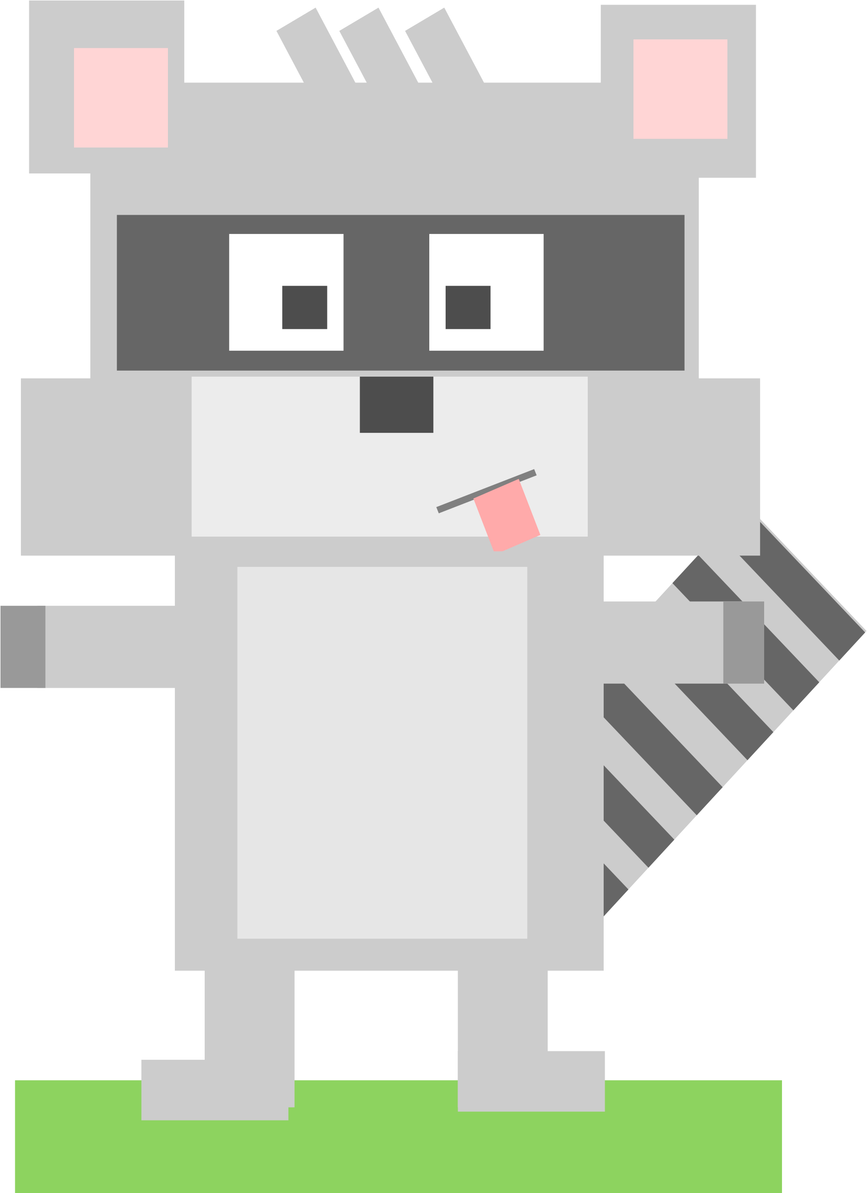 This Free Icons Png Design Of Square Animal Cartoon Clipart (1930x2400), Png Download