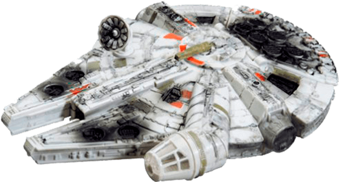 Millennium Falcon Micro Machines - Lego Clipart (686x905), Png Download