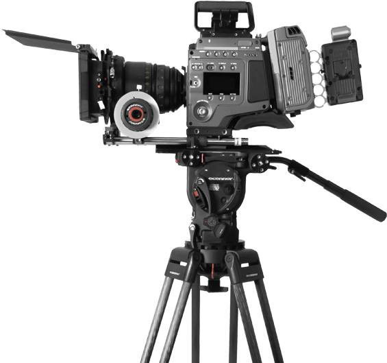 Film Camera Png - Movie Camera On Tripod Png Clipart (600x700), Png Download
