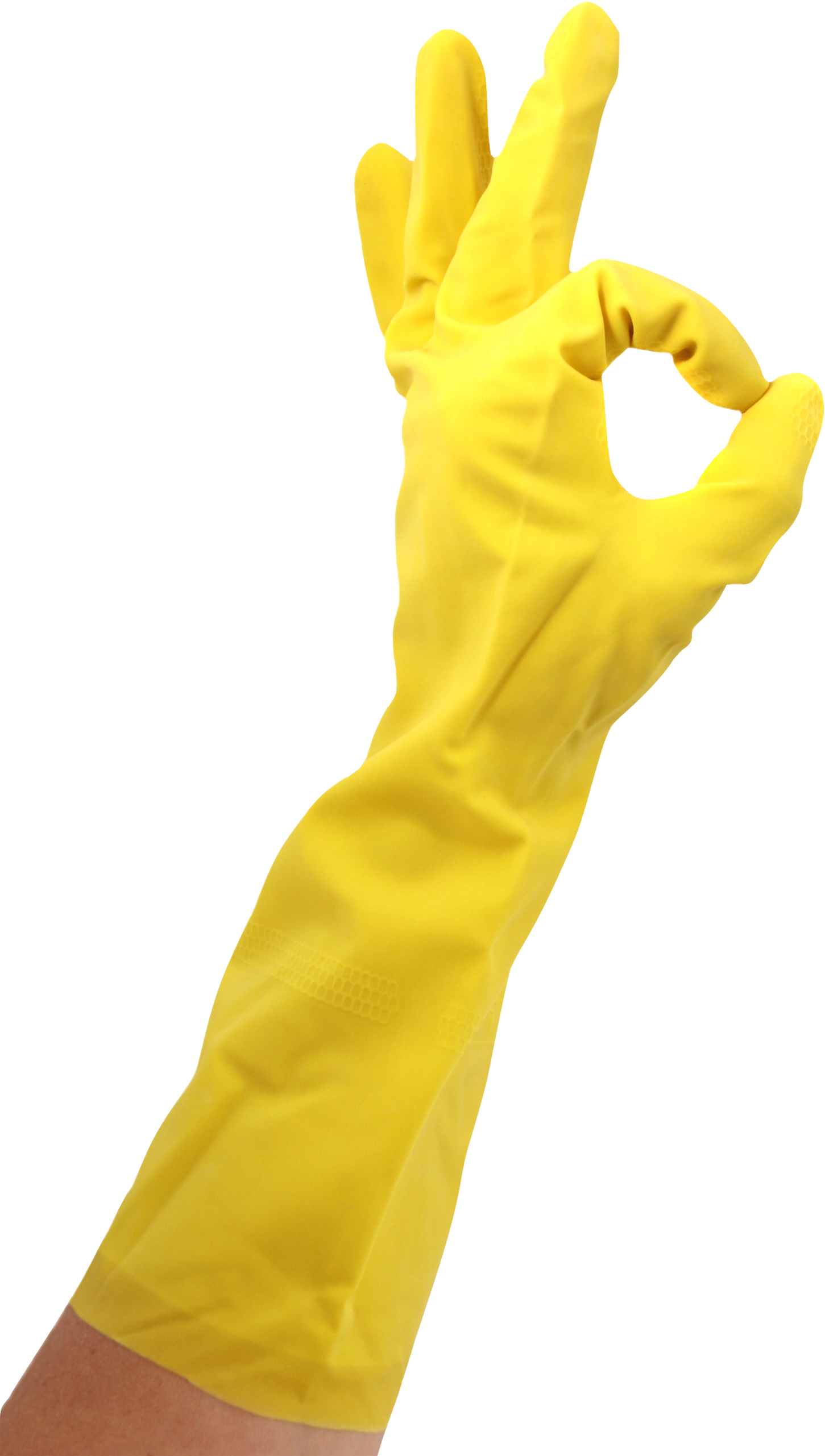 Clear Background Latex Glove Making Ok Sign Clipart (1451x2562), Png Download
