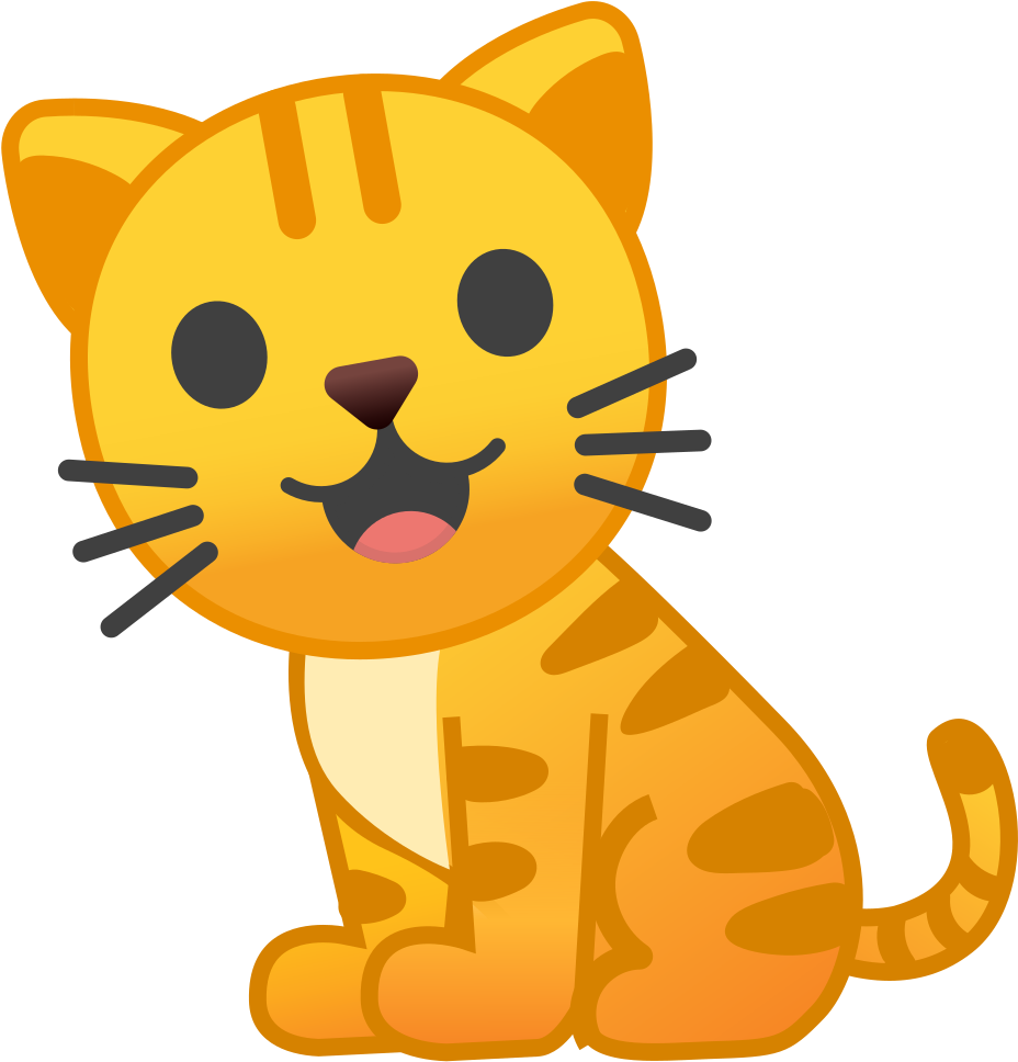 Cat Icon - Old Android Cat Emojis Clipart (1024x1024), Png Download