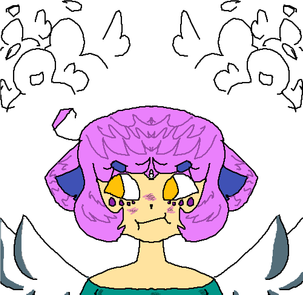 Halo-less Angel - Cartoon Clipart (1000x1000), Png Download