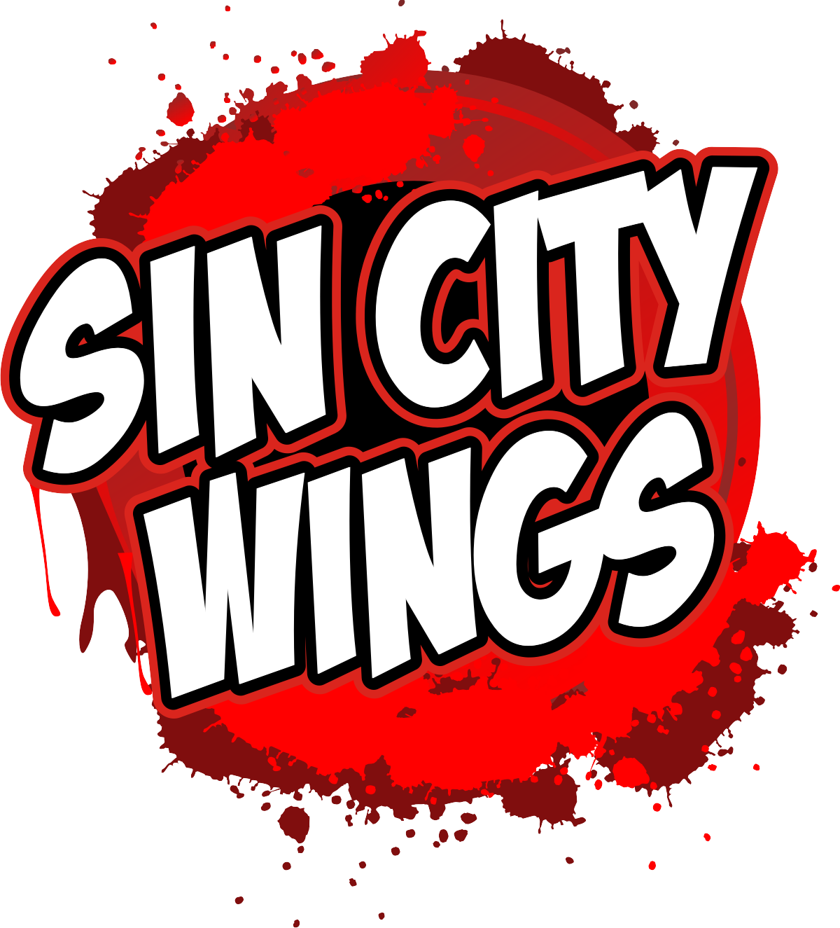 Sin City Wings Logo - Wings Food Logo Clipart (1200x1325), Png Download
