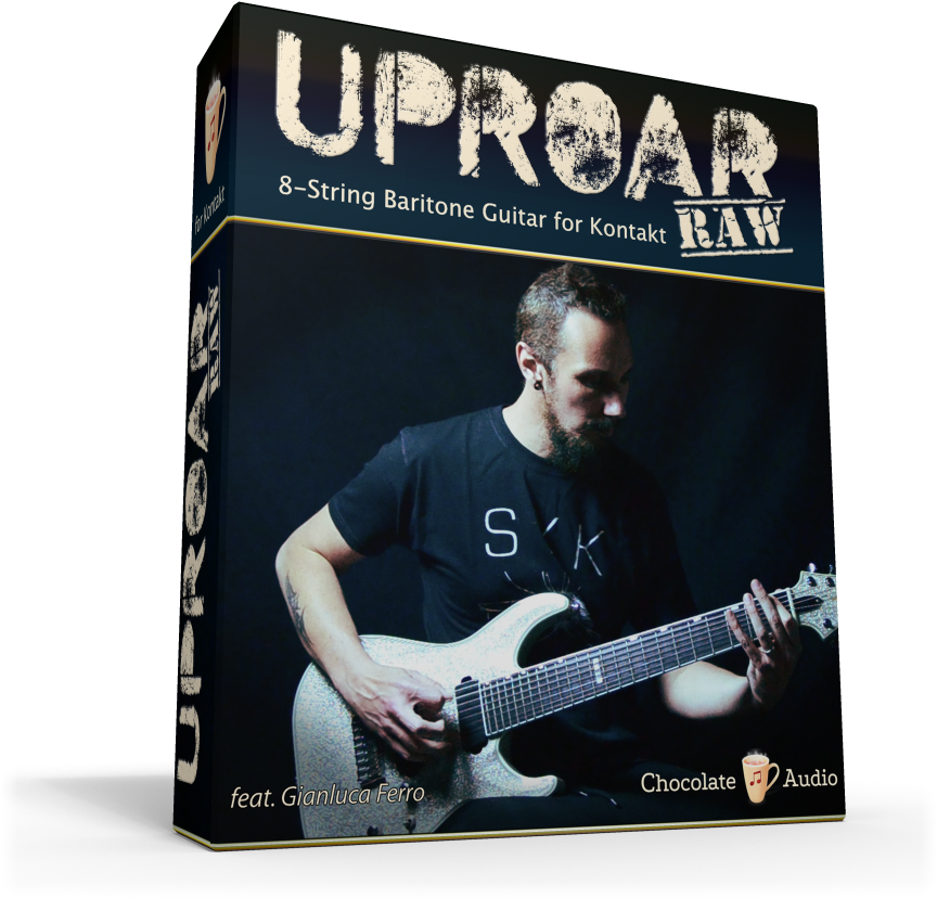Uproar Raw - Chocolate Audio Uproar Raw 8 String Baritone Guitar Clipart (867x867), Png Download