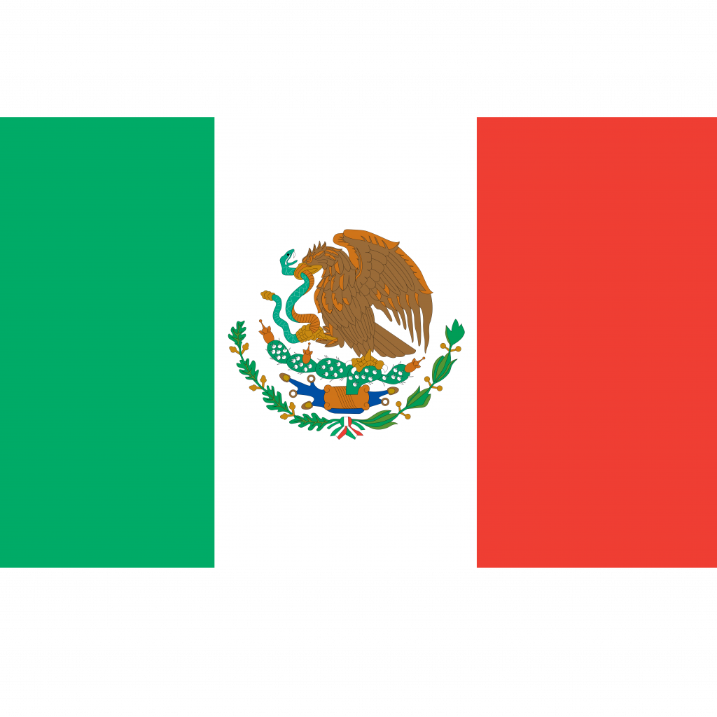 Growth Image Of The Mexican Flag Clip Art Free Clipart - Easy Mexican Flag Drawing - Png Download (1024x1024), Png Download