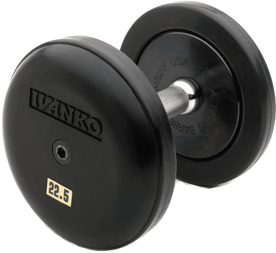 Rubber Encased Cast Iron Plate W End - Gym Dumbbells Rubber Clipart (600x600), Png Download