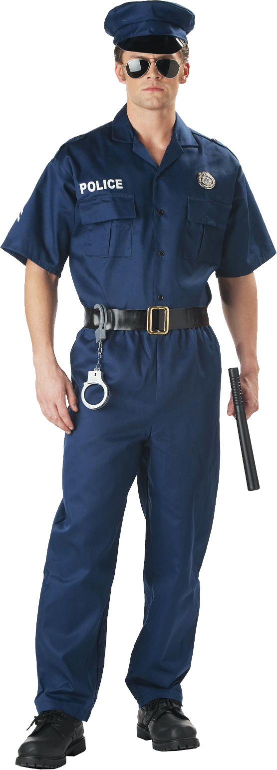 Policeman Png - Couple Cop Costumes Clipart (555x1539), Png Download