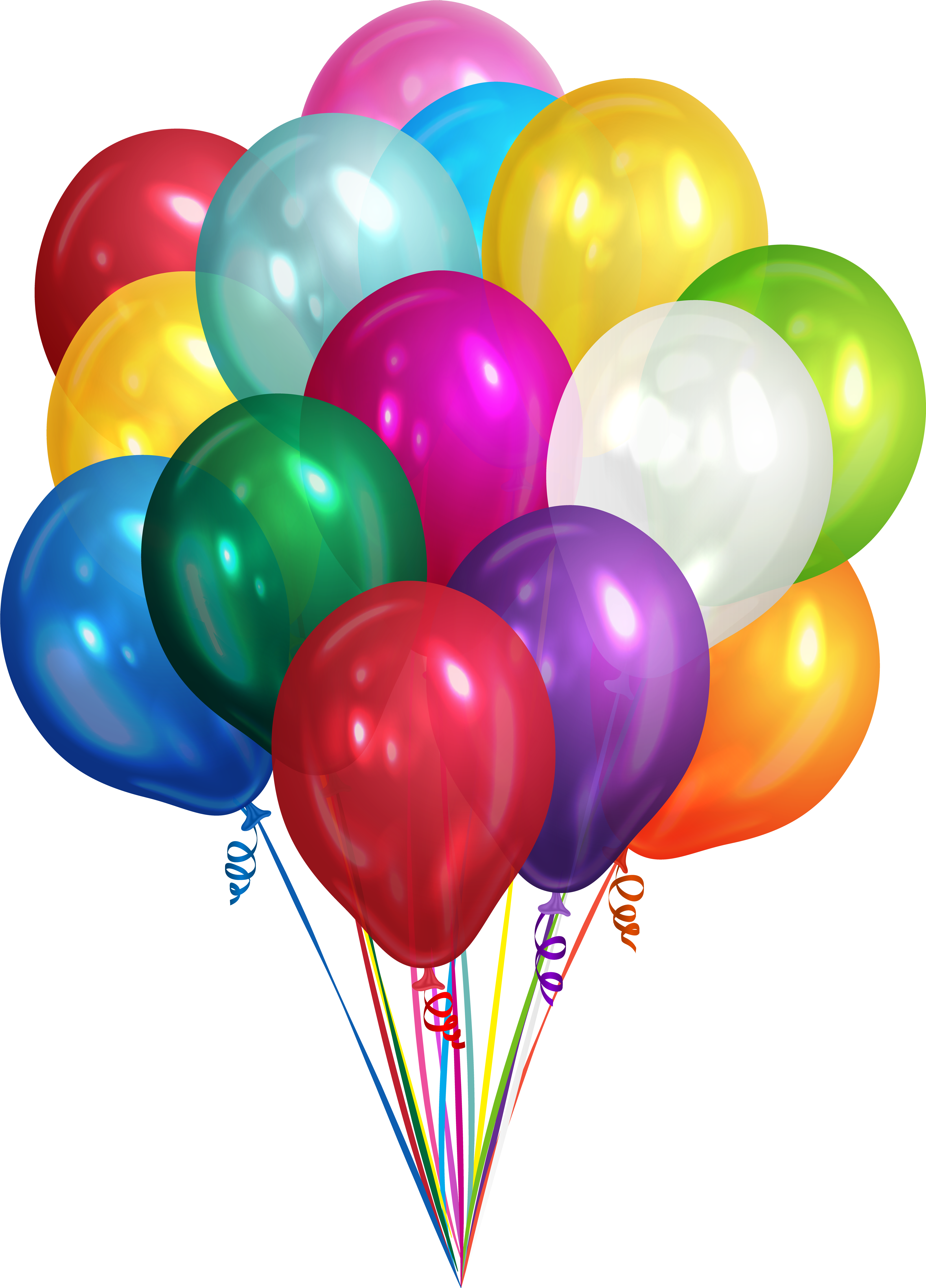 Bunch Of Balloons Transparent Clip Art Png Image Gallery - Transparent Balloon Designs Png (5061x7000), Png Download
