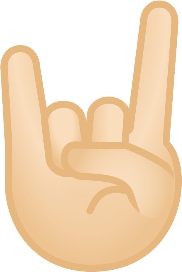 Download Svg Download Png - Emoji Hand Rock Png Clipart (1024x1024), Png Download