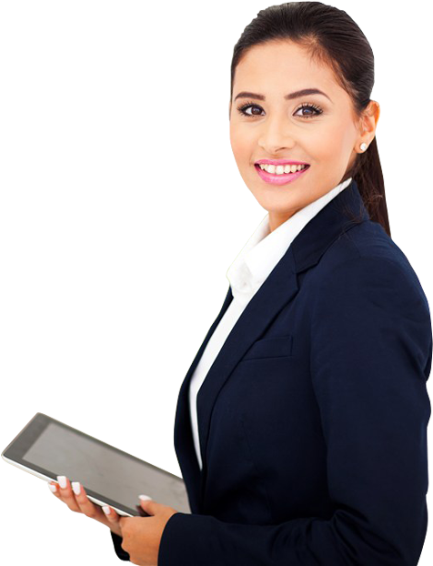 Happy Business Woman Png Clipart (500x625), Png Download
