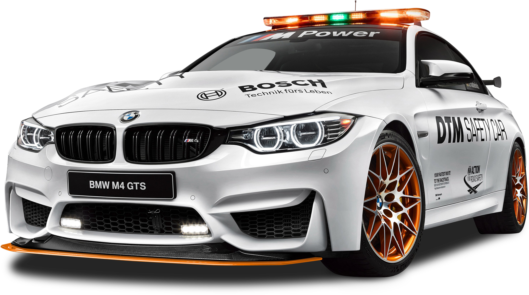 White Bmw M4 Gts Safety Car - Bmw M4 Gts Safety Car Clipart (1950x1103), Png Download