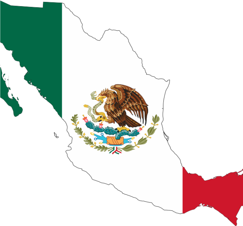 Mexican Flag Clipart Mexican Flag Clip Art Free Clipart - Mexico Flag - Png Download (1024x1024), Png Download