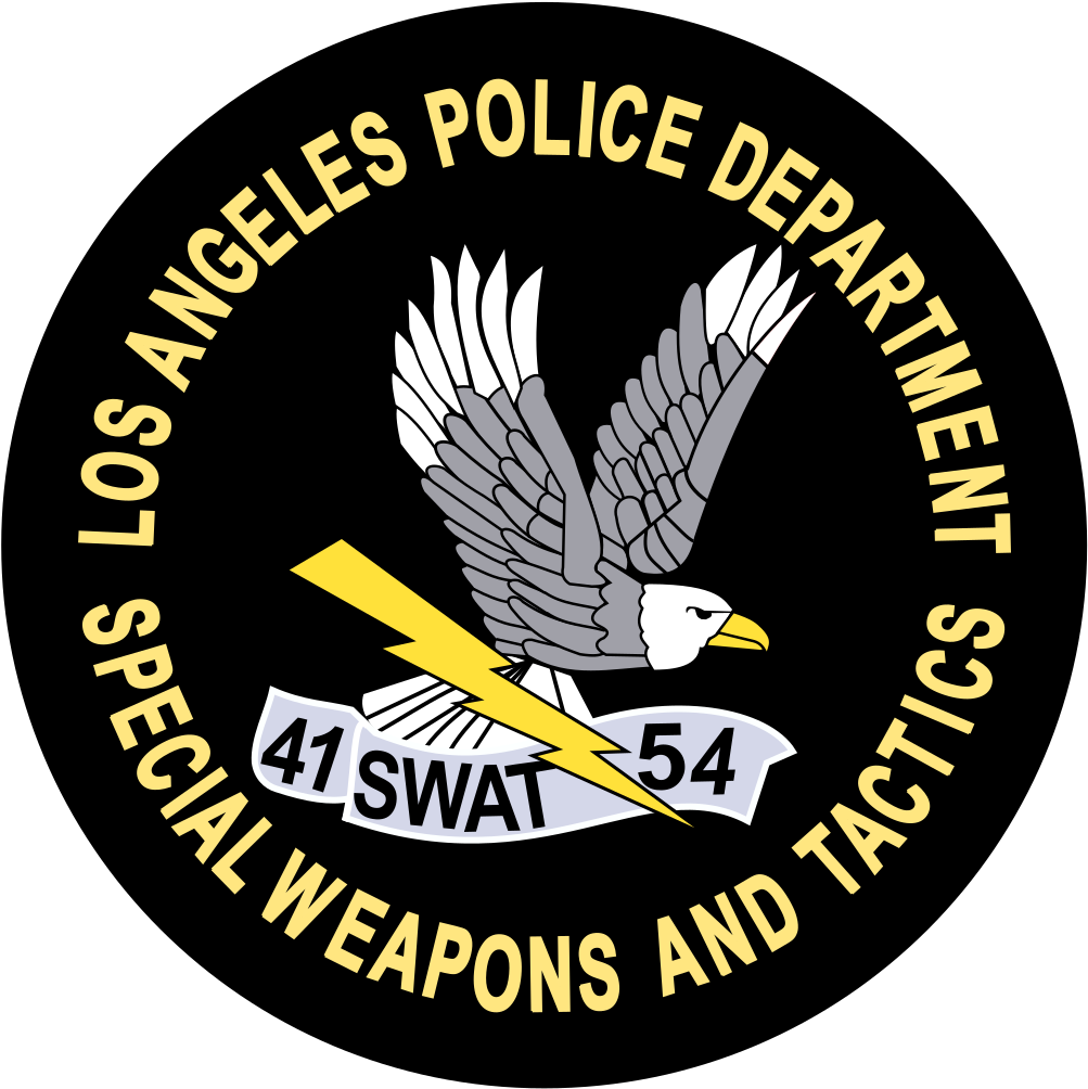 Seal Of Los Angeles Police Department Special Weapons - Lapd Swat Logo Vector Clipart (1031x1024), Png Download