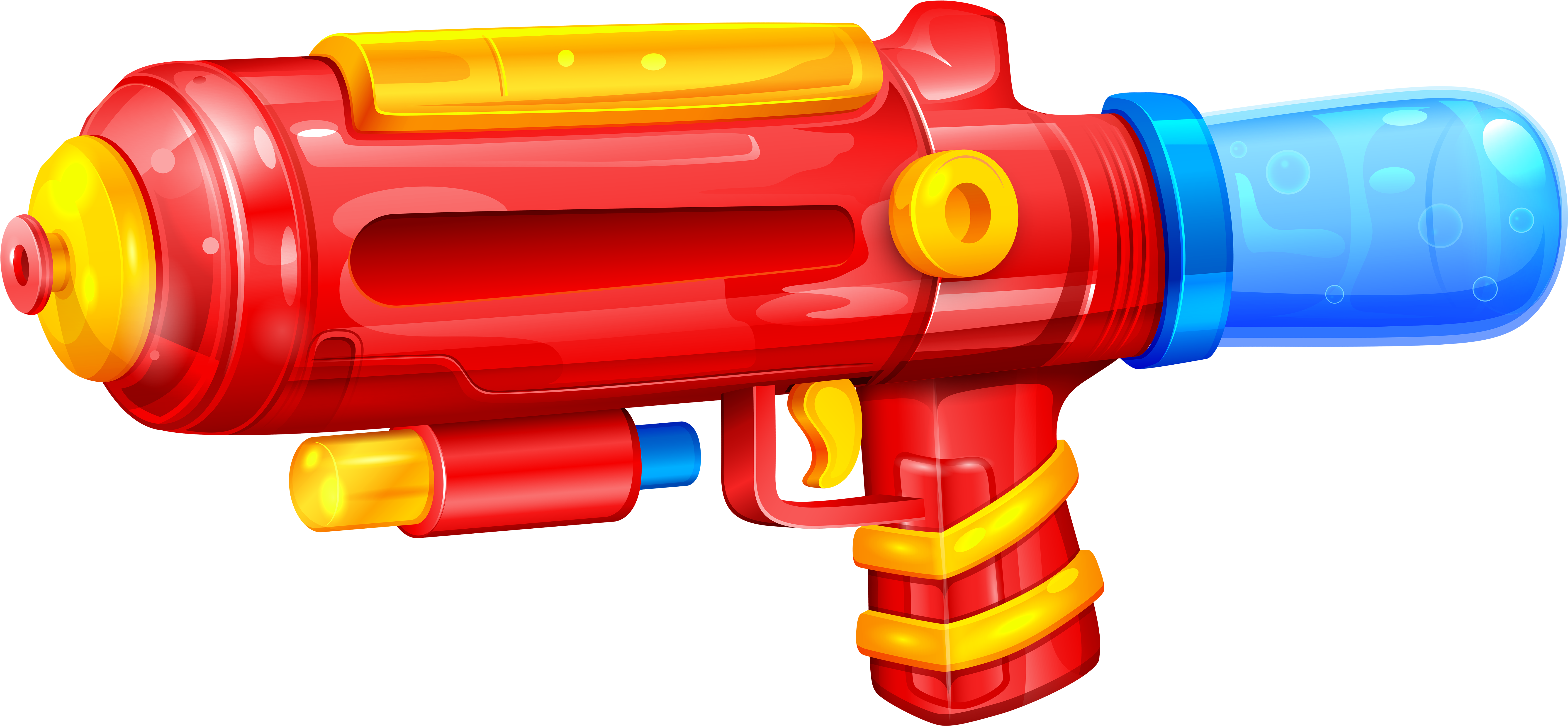 Water Gun Png Clipart (7000x3270), Png Download