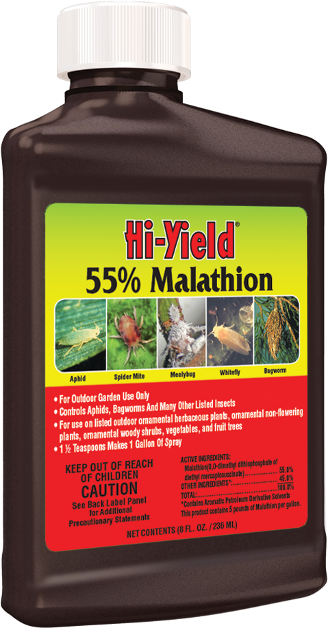Hi Yield 55% Malathion Spray - Bottle Clipart (900x1400), Png Download
