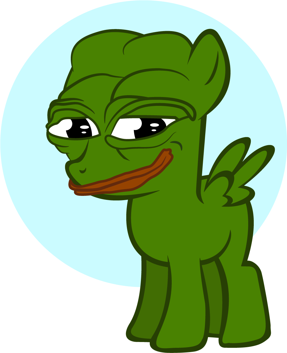 Uploaded - My Little Pepe Clipart (1020x1230), Png Download