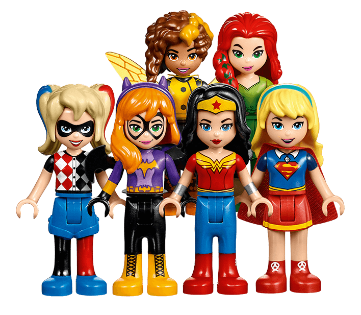 Lego Female Superheroes New Lego Super Hero Girls Launching - Lego Dc Super Hero Girls Clipart (1128x635), Png Download