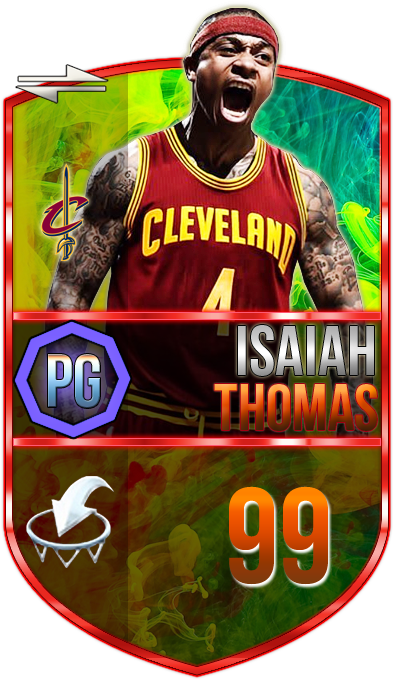 New Kyrie Irving And Isaiah Thomas Cards With New Template - Cleveland Cavaliers Clipart (460x701), Png Download