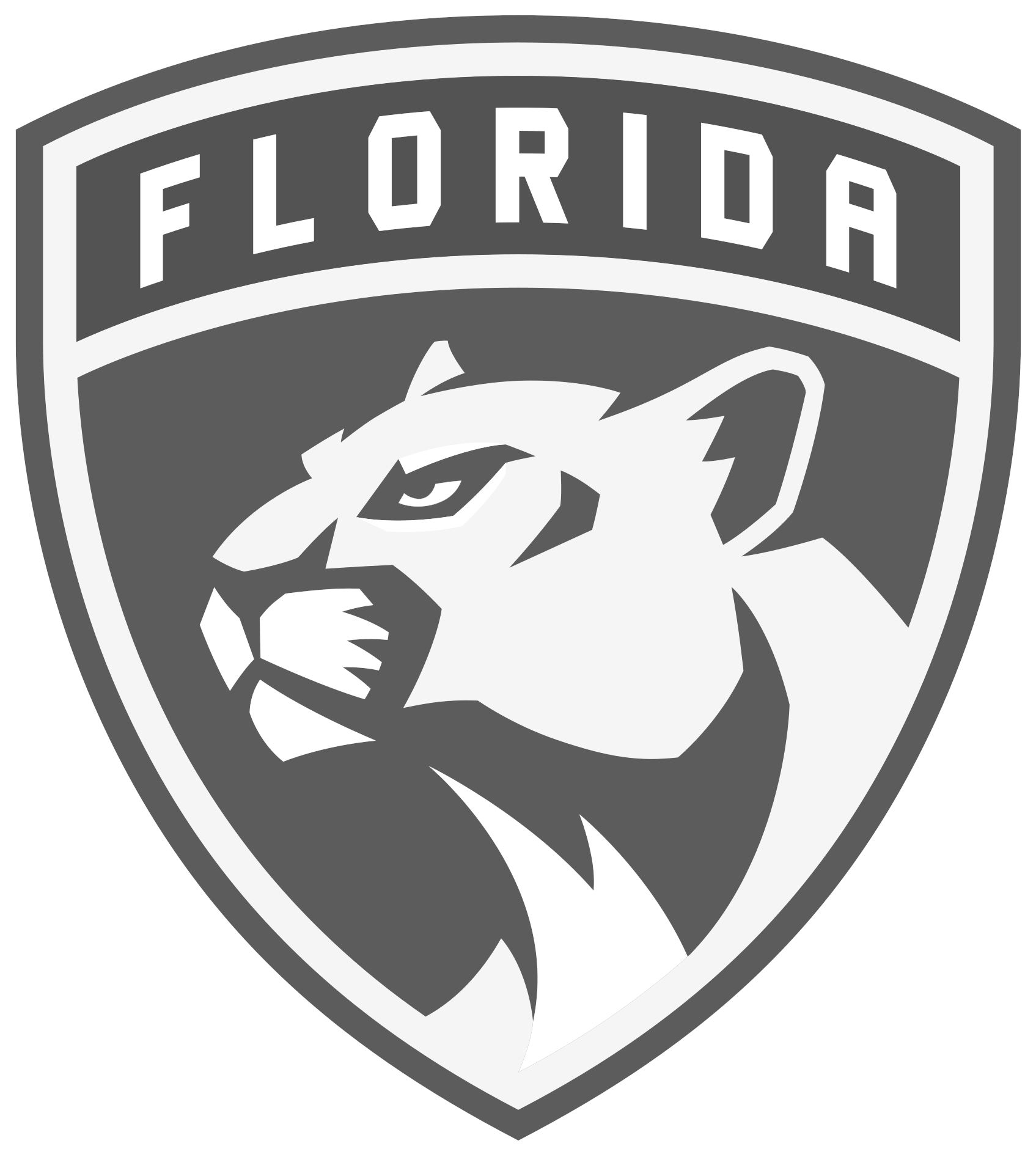 Florida Panthers Logo Black And White - Florida Panthers Logo Clipart (2200x2200), Png Download