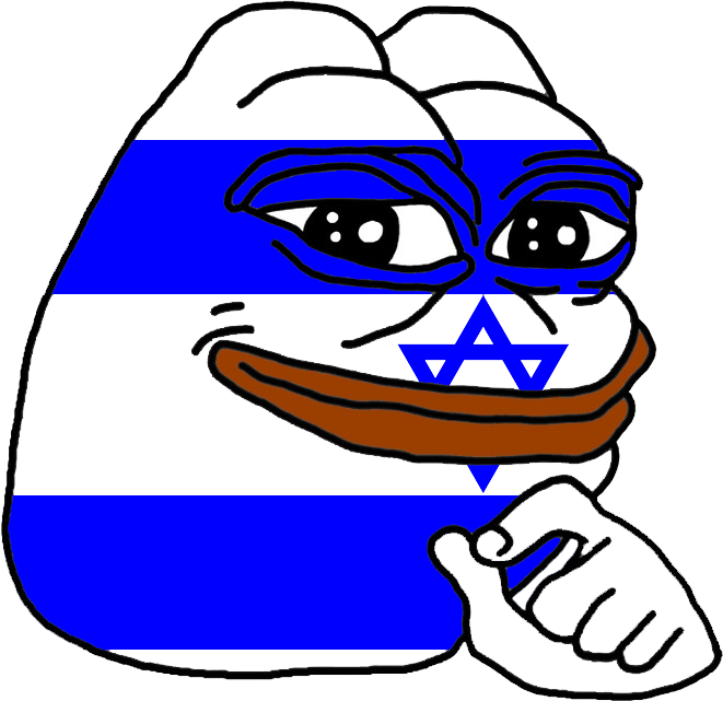 Jewish State Pepe Png Pepe Frog Jew - Jewish Pepe The Frog Clipart (661x641), Png Download