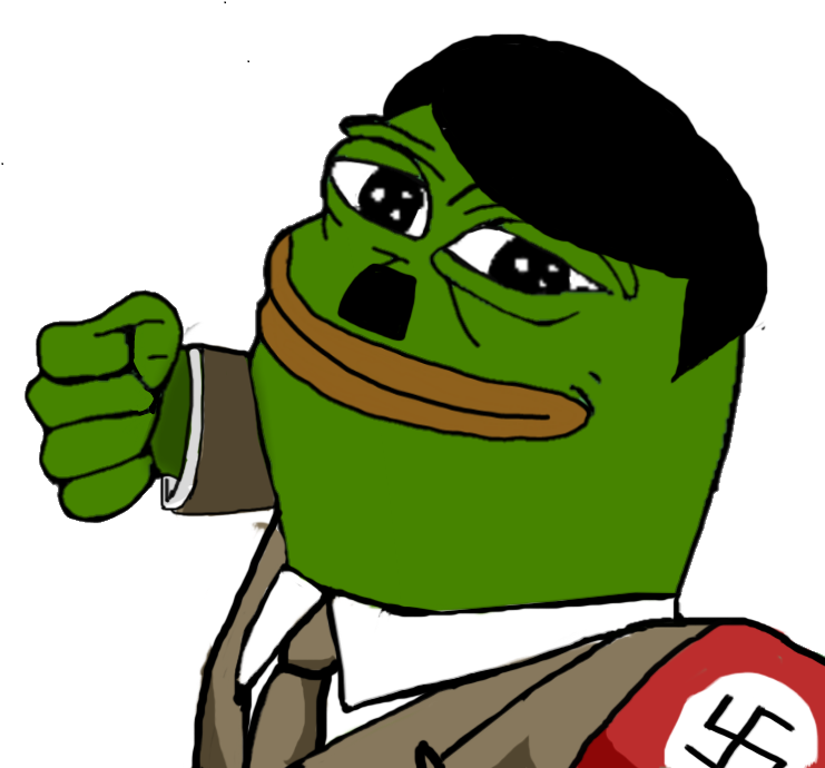Pepe The Frog Hitler , Png Download - Pepe The Frog Hitler Clipart (741x690), Png Download
