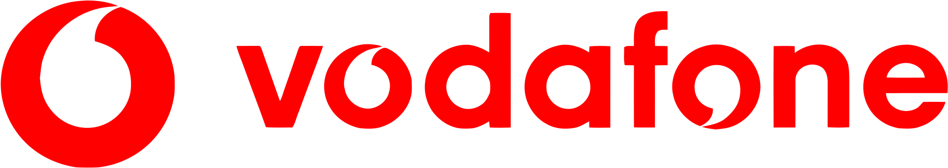 Vodafone - Vodafone Logo 2018 Png Clipart (2000x806), Png Download