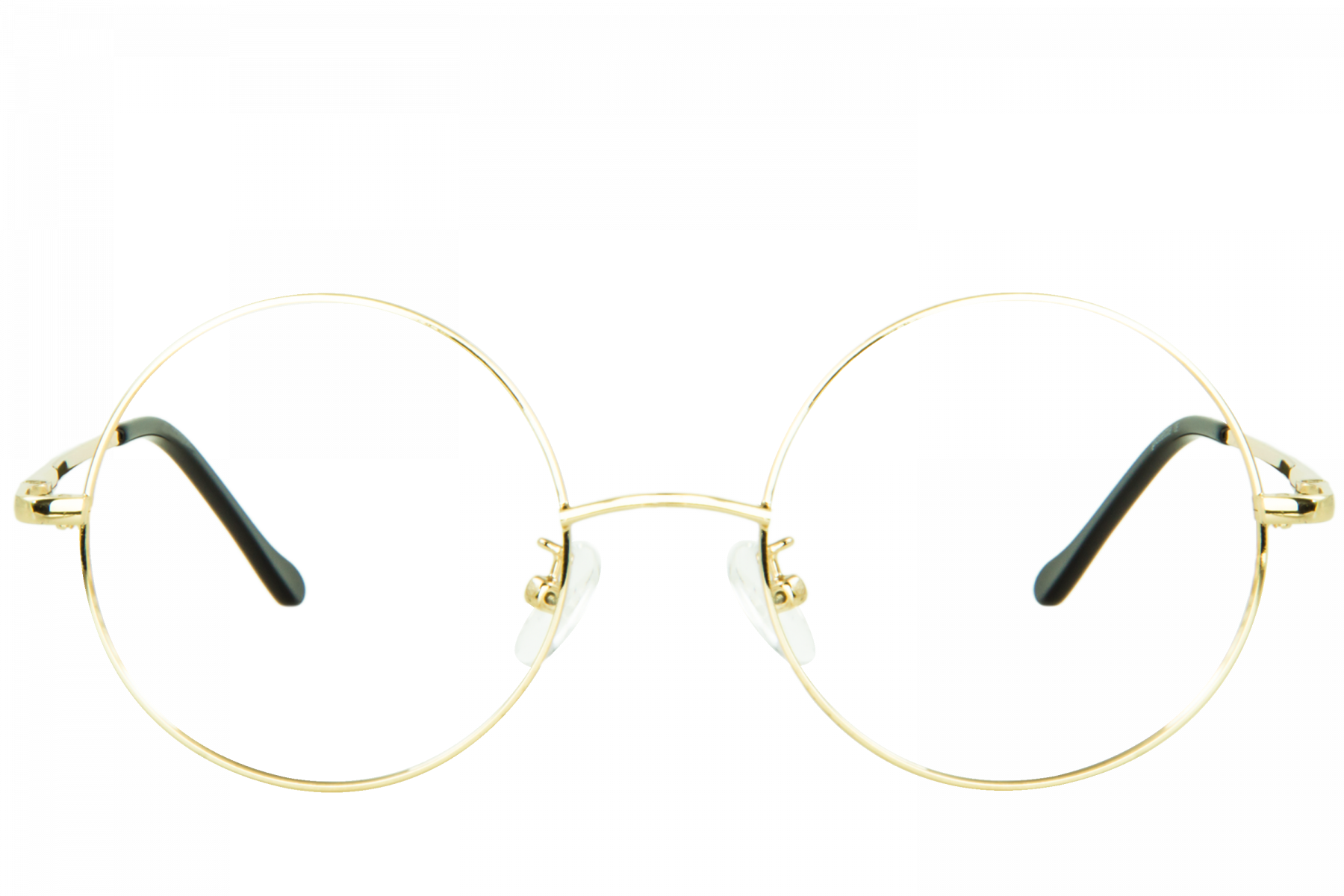 Gold Circle Glasses Png Clipart (1800x1200), Png Download