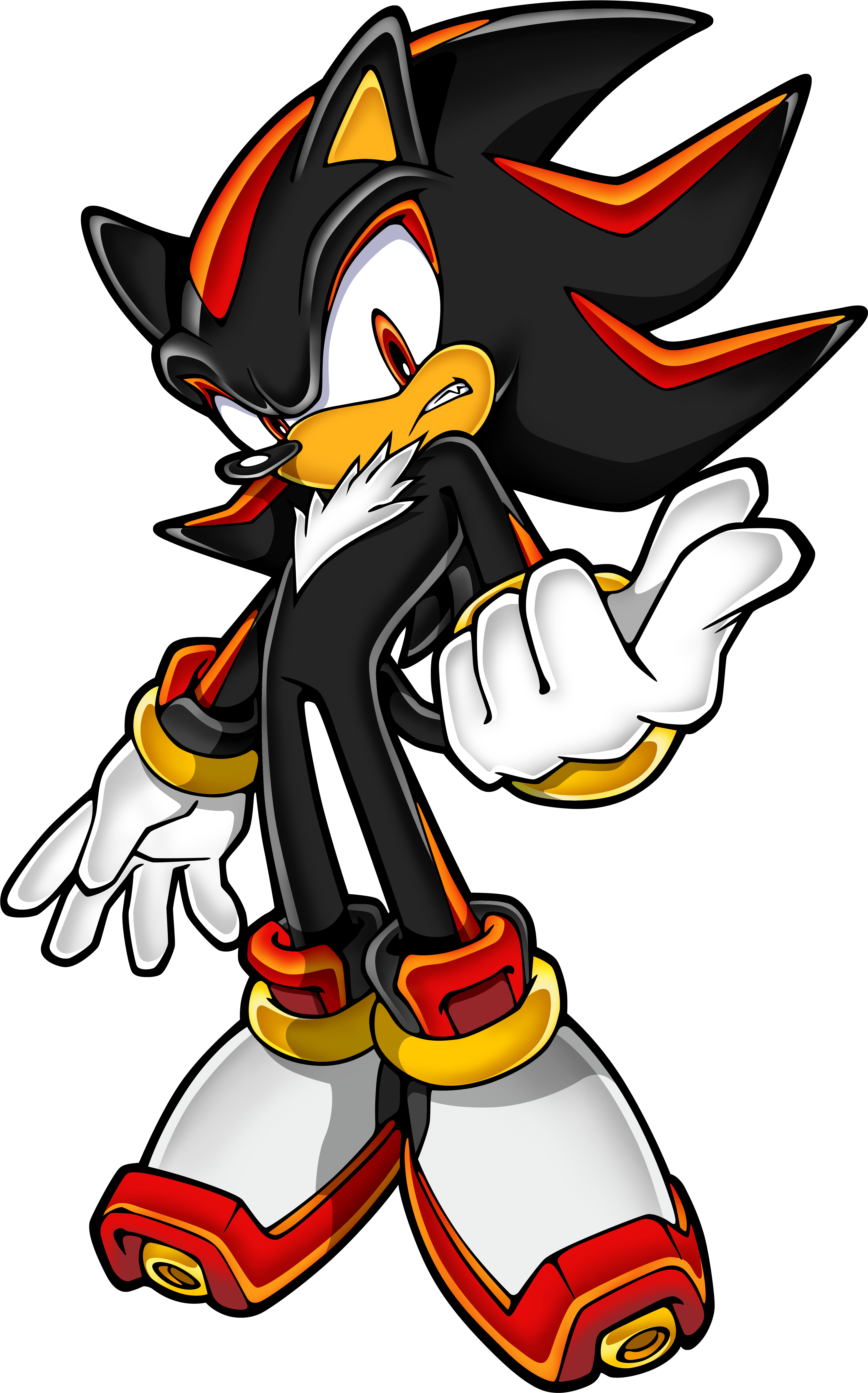 Sonicchannel Shadow - Sonic The Hedgehog Shadow Clipart (4719x7579), Png Download