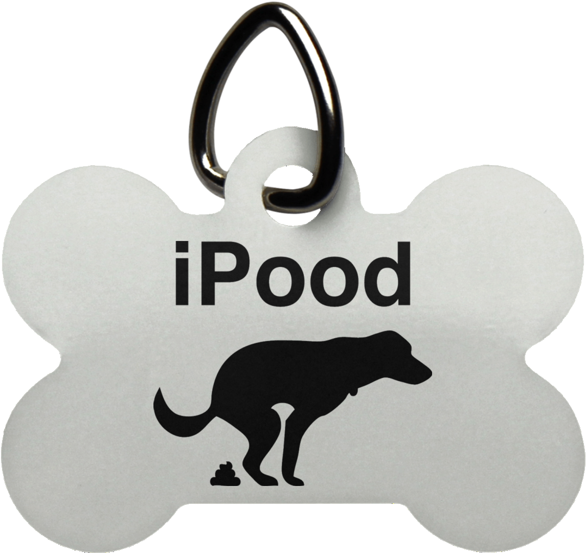 Ipood Dog Bone Pet Tag - Dog Clipart (1146x1081), Png Download