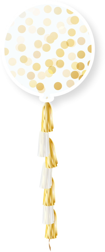 Gold Glitter Balloons Png