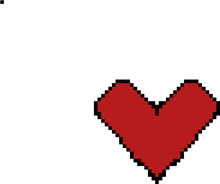 Pixel Heart ^~^ - Heart Clipart (1200x1200), Png Download