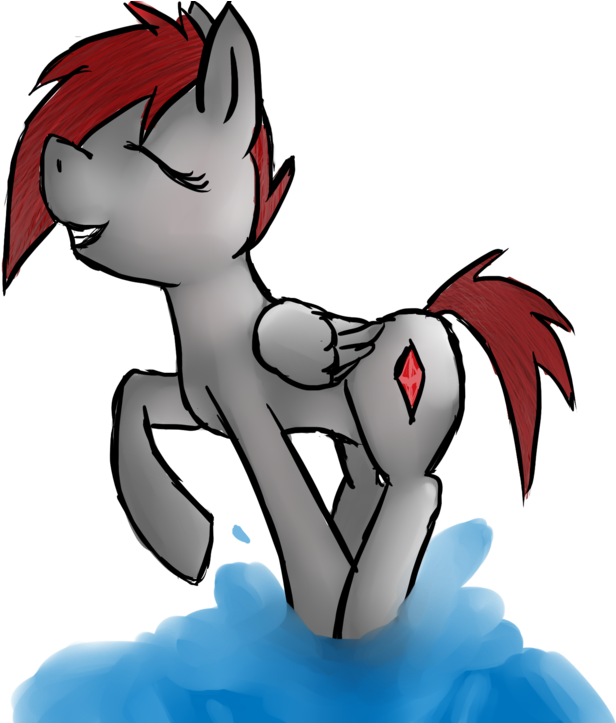 Horse Legendary Creature Cartoon Muscle Kids - Cartoon Clipart (1024x722), Png Download