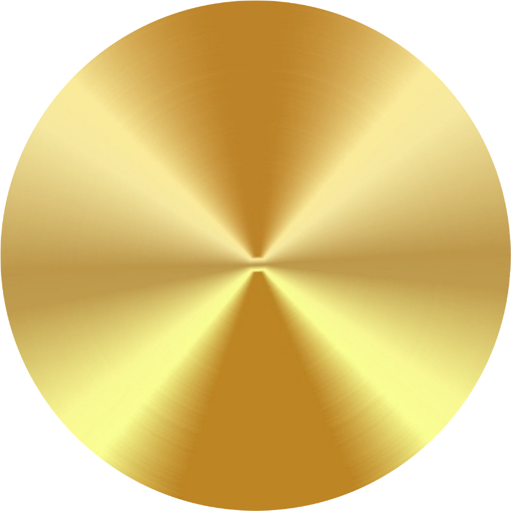 Circle Round Disc Gold Golden Coin Clipart (1024x1024), Png Download
