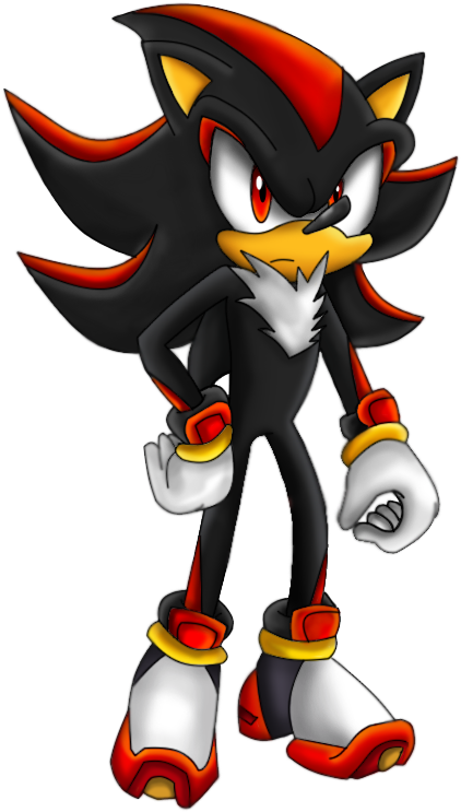 Shadow The Hedgehog Clipart (422x743), Png Download