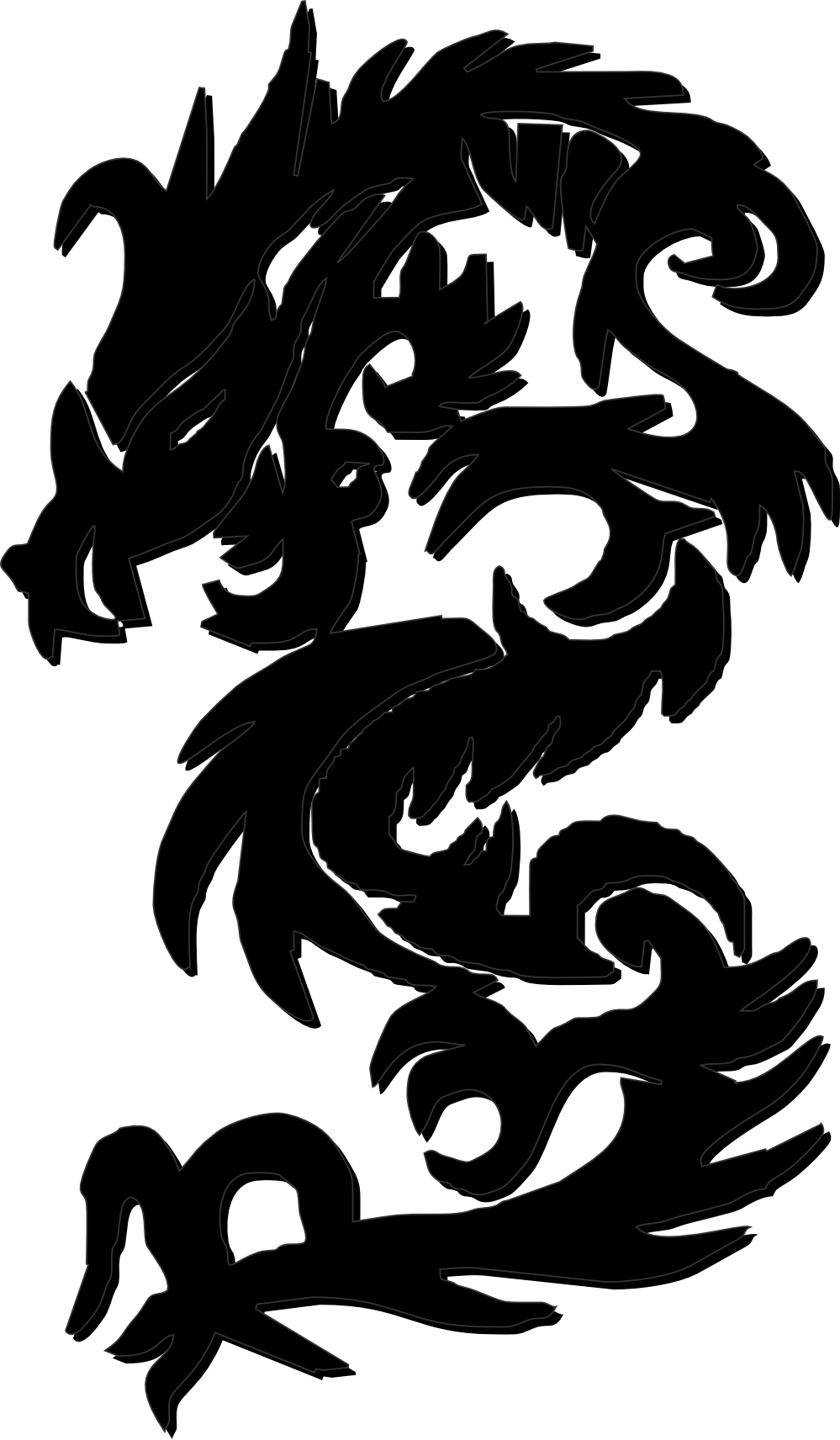 Chinese Dragon Clipart Oriental Dragon - Chinese Dragon Logo Png Transparent Png (555x951), Png Download