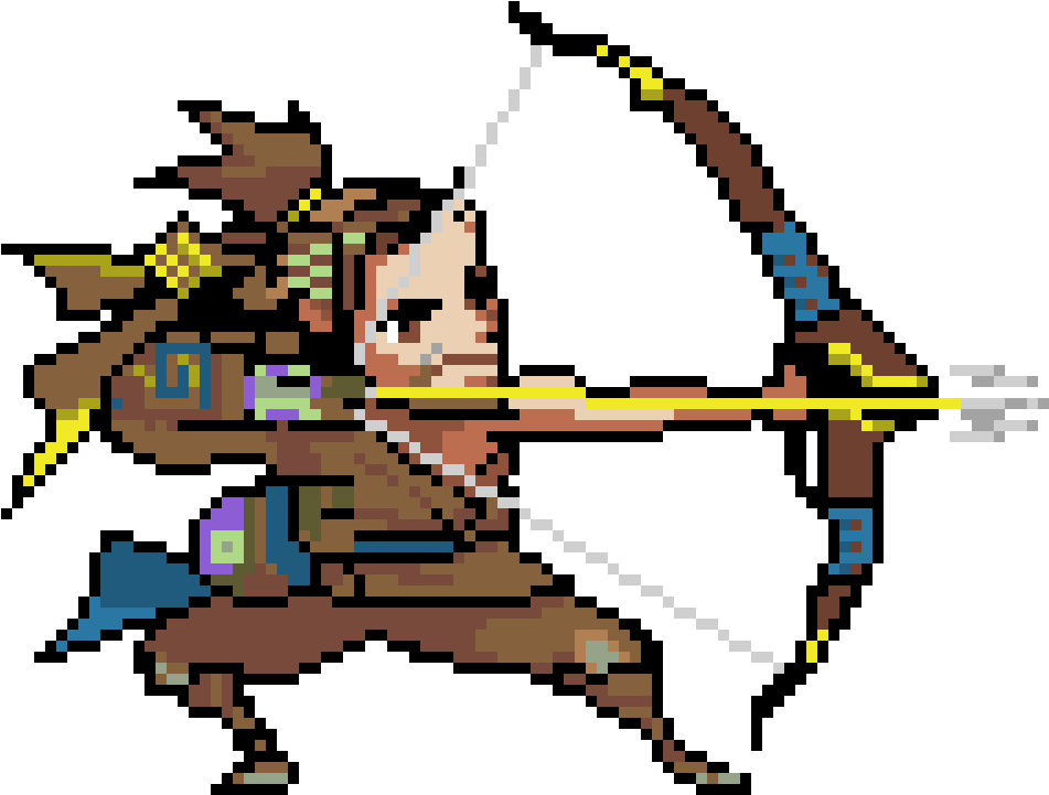 Hanzo - Overwatch Hanzo Pixel Spray Clipart (1140x900), Png Download