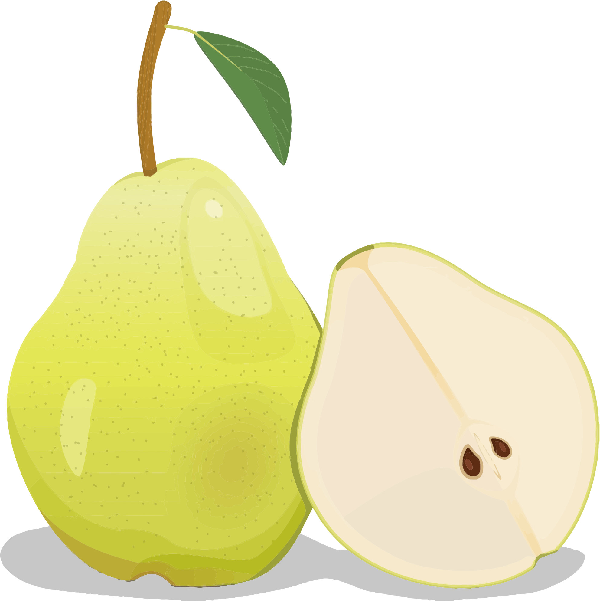 Big Image - Clip Art Of Pear - Png Download (1984x1986), Png Download