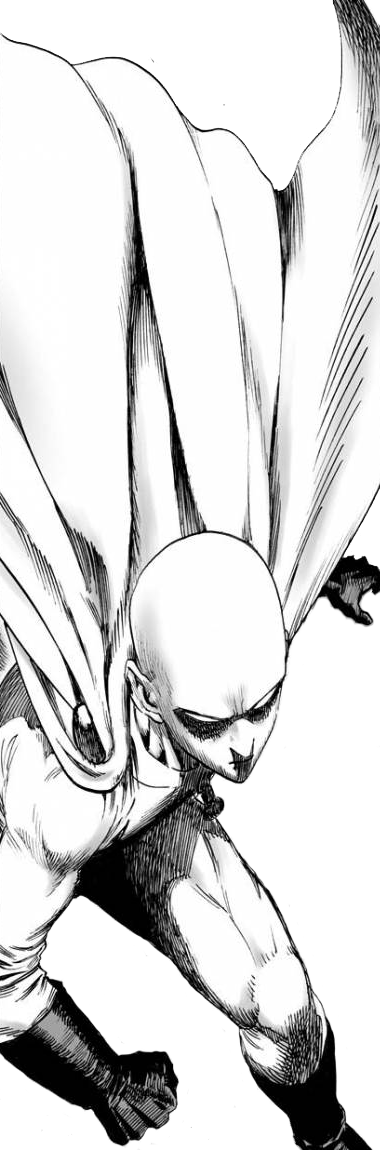 One-punch Man - One Punch Man Dibujo Clipart (380x1150), Png Download