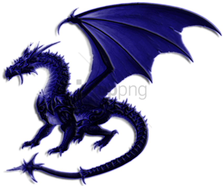 Purple Dragon Png Images, Free Drago Picture - Dragon With No Background Clipart (750x625), Png Download