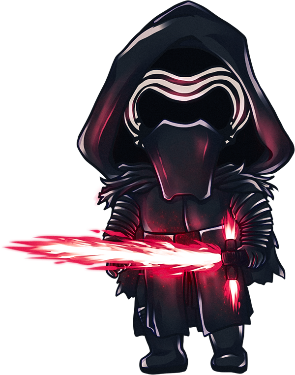 Kylo Ren Png - Kylo Ren Chibi Drawn Clipart (600x762), Png Download
