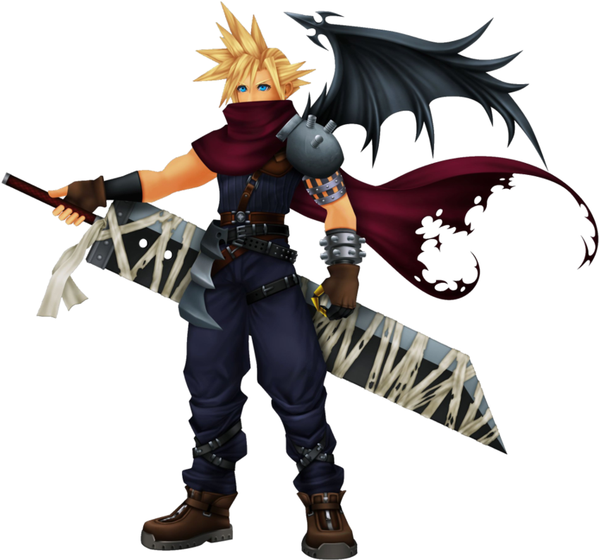 Cloud Strife Render By Faisk4-d4mm1no Clipart (849x794), Png Download